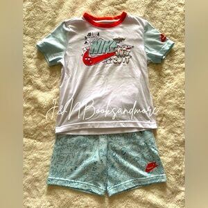 Boys‎ Nike Graphic Tee And Short Set Size 7